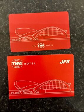 TWA Hotel NYC Room Key Card & Sleeve Transworld America Airline Collectibles